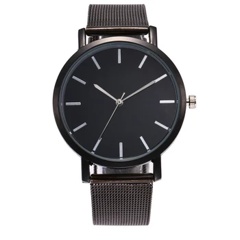 

MJARTORIA Simple Stainless Steel Wristwatches Women Brand Business Dress Watches For Gifts Men Quartz Watch Dropshipping