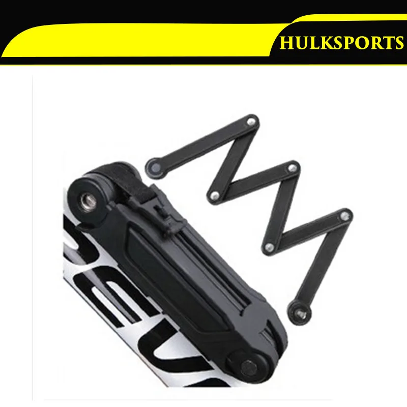 Portable Anti Theft Mountain Bike Lock Foldable Lock Chain with Keys