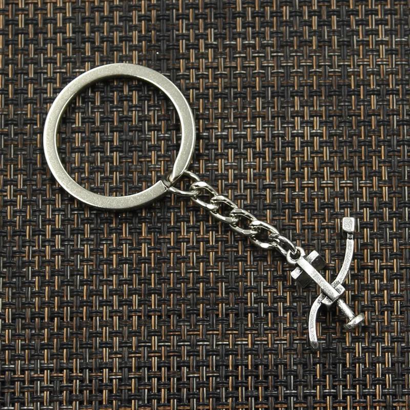 New Fashion Keychain 20*24mm dentists bed treatment center Pendants DIY Men Jewelry Car Key Chain Ring Holder Souvenir For Gift
