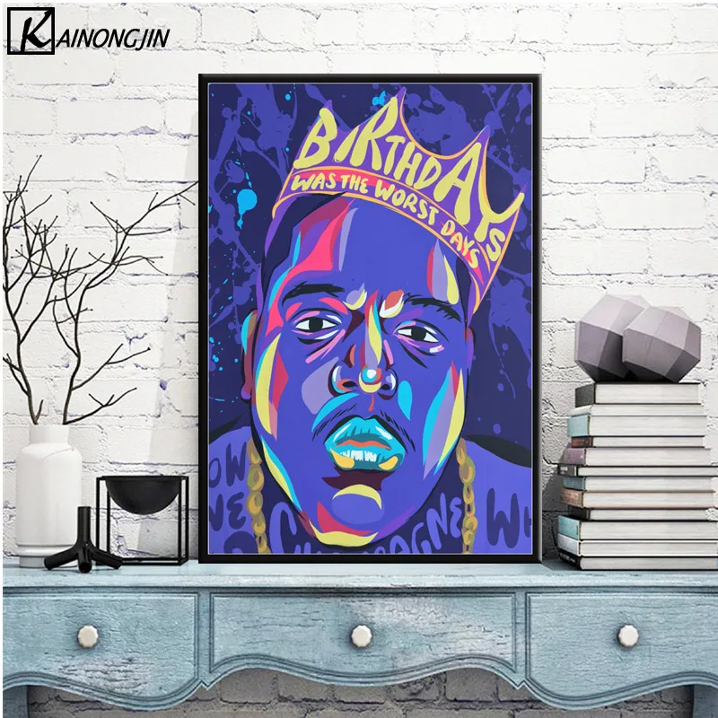 Известный B.I.G. Плакат Biggie Тупак Шакур 2pac плакаты и принты художественные