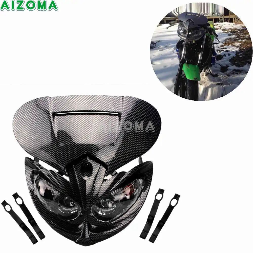 Dual Sport Motorcycles Dominator 4'' Headlight For Kawasaki Yamaha