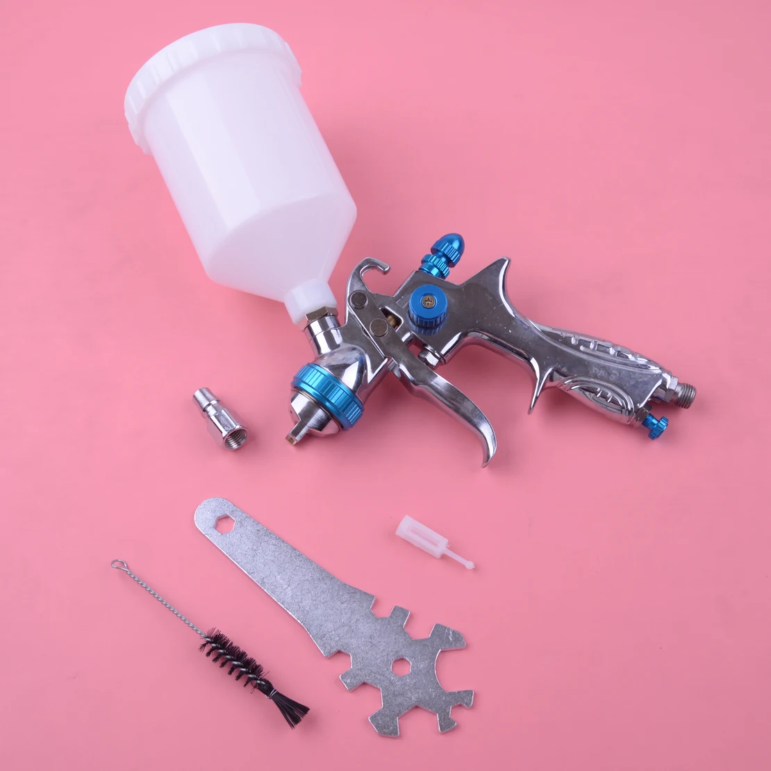 

DWCX 601 HVLP SPRAY GUN Gravity Feed Tainless Steel Nozzle 1.4mm Sprayer Auto Paint Car Primer Tool Kit