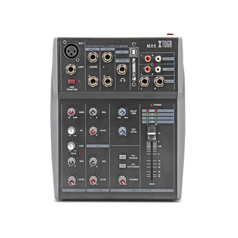 5 Channels usb Mixer Professional Audio sound