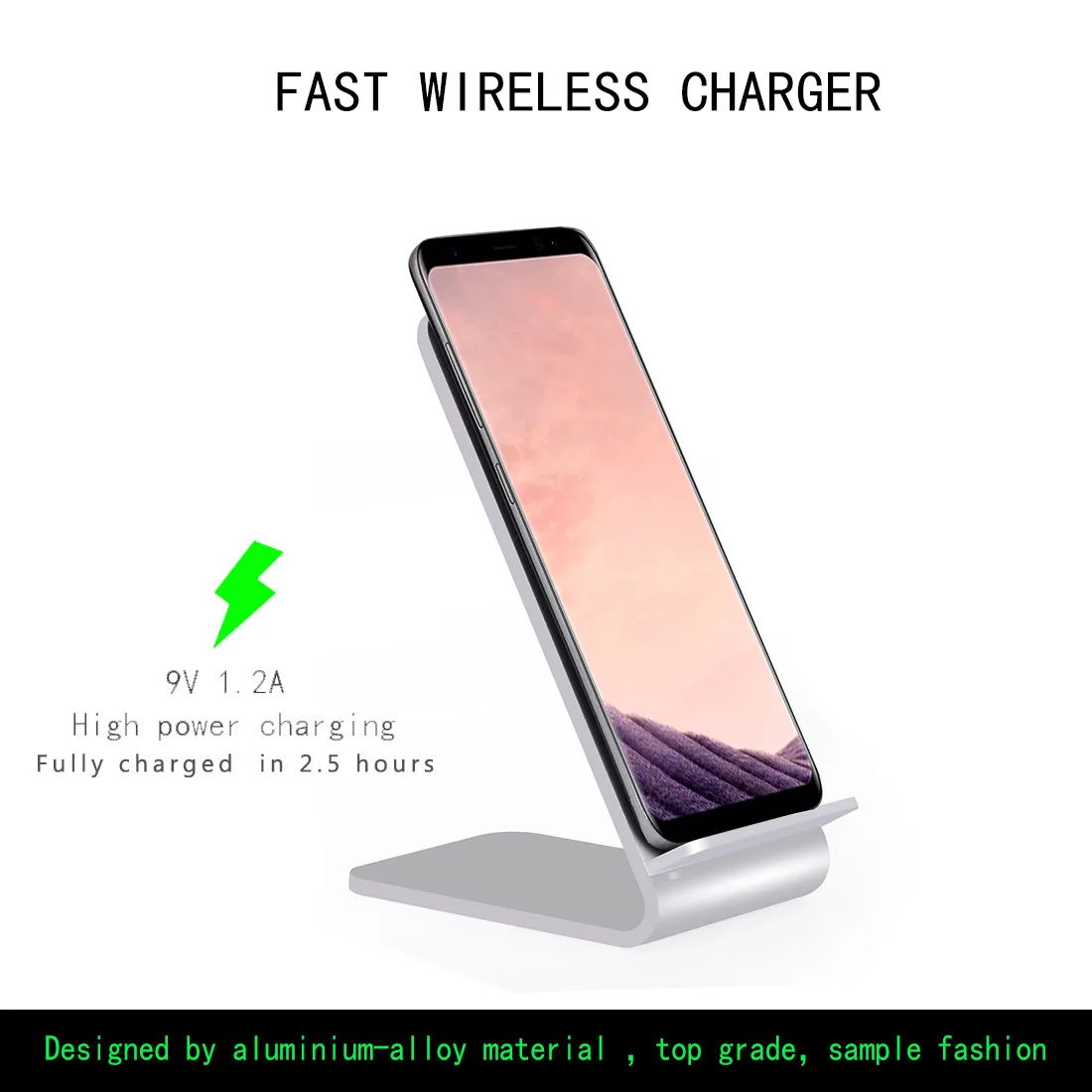 Зарядная Станция Binmer из алюминиевого сплава для Iphone 8/8 Plus/X TD1121|wireless charger stand|charger