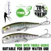 70mm/10g Wobbler Sinking Lure Stickbait Minnow Fishing Lure Rolling Pencil Lure Fishing Tackle For Sea Bass Fishing ► Photo 3/6