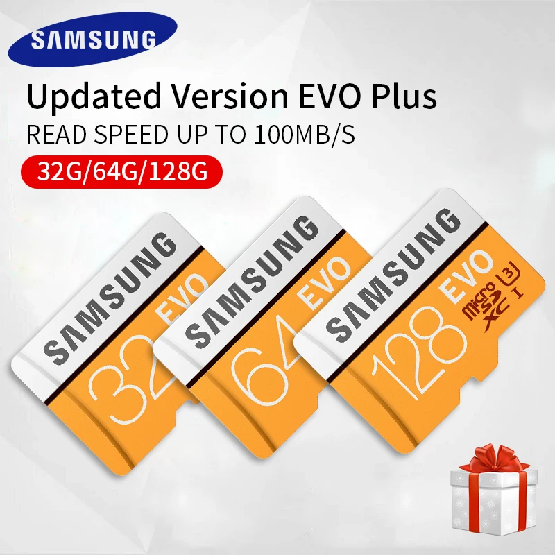 Дешевый SAMSUNG EVO карты памяти 32 ГБ SDHC 64 ГБ 128 ГБ SDXC TF флэш карты Micro SD карты UHS I Class10 U1 U3 для смартфонов и камеры