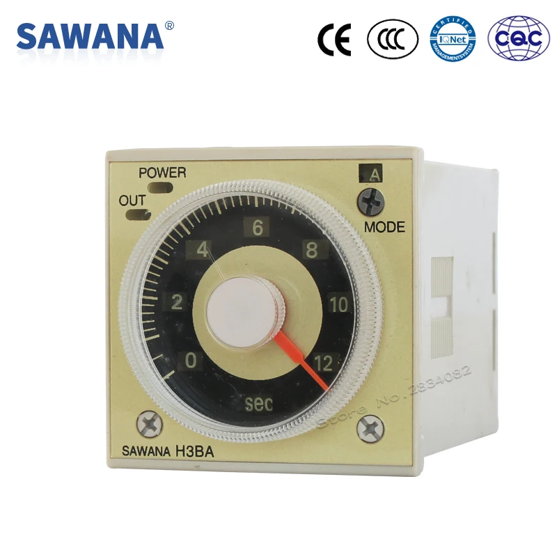 time relay digital time SWITCH 6 modes auto hand reset 110V 220V 380V 24V 1.2s 300h H3BA N RELAY