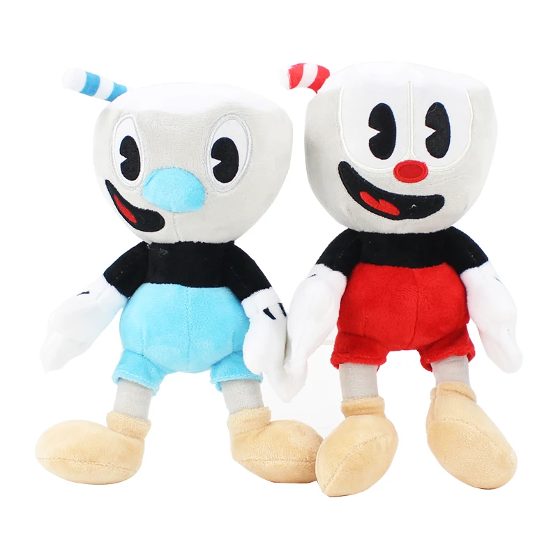 

Video Game Cuphead Plush Mugman Boss the Devil Legendary Chalice Soft Stuffed Plush Doll Toys Kids Gifts