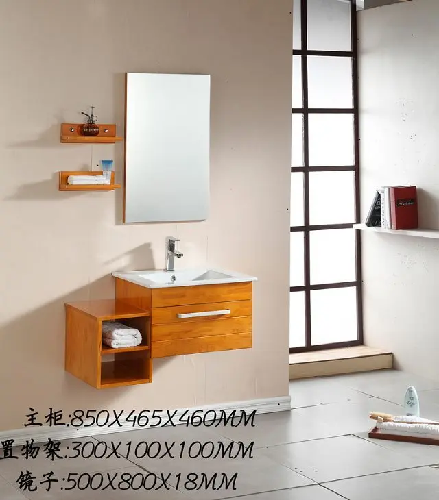 solid wood natural wood small bathroom vanity Wall Mounted bathroom vanity 0283-1051 solid wood natural wood small bathroom vanity Wall Mounted bathroom vanity 0283-1051