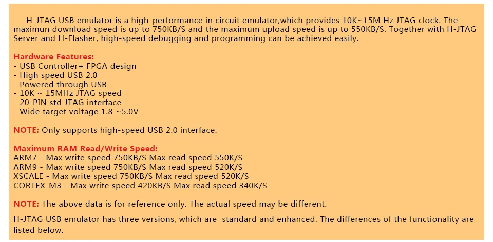 H-JTAG USB Xscale Эмулятор (поддержка PXA270 PXA300 PXA310) ARM11 ARM9 ARM7 cortex-M