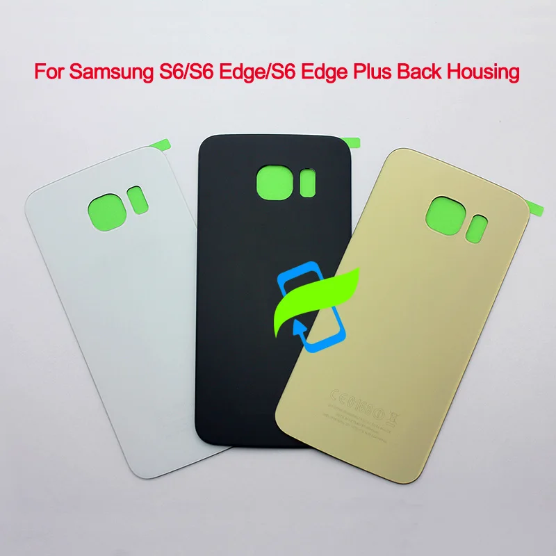 

New Back Battery Cover Glass Door For Samsung Galaxy S6 edge Plus G920F G925F G928F Rear Housing Case For Samsung S6 Edge