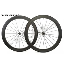 Velosa 454 58mm rodas de ondulação, rodas de carbono 700c bicicleta de estrada, trilha de freio especial, clincher/versão tubular