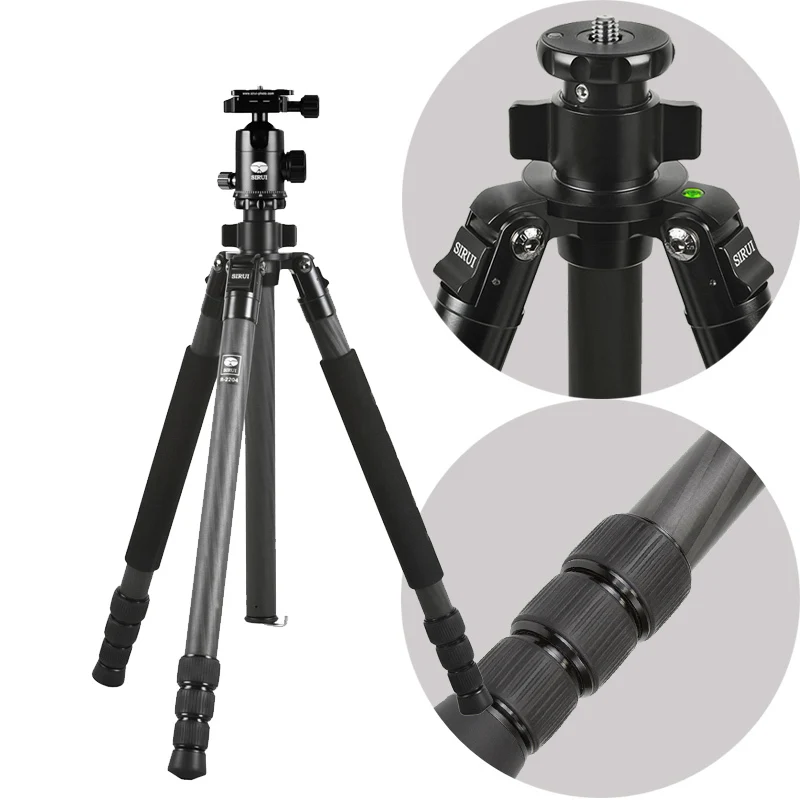 DHL Free Shipping SIRUI R2204 Carbon Fiber Tripod For Camera