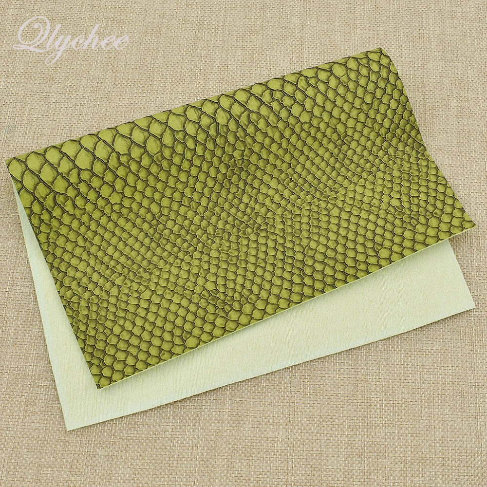 

A4 29*21cm Multi Color Snake Textured Faux PU Leather Fabric DIY Ladies Garment Handbag Decor Patchwork
