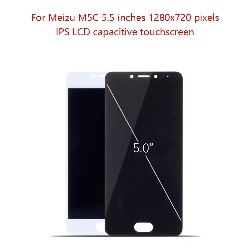 Сменный сенсорный ЖК экран для Meizu M5C 5 дюймов с рамкой MEIZU M710H|Экраны мобильных