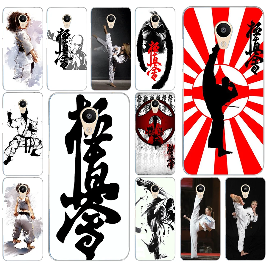 

214AD Oyama Kyokushin Karate Hard Transparent Cover Case for Meizu M2 M3S M3 M3S M5S Mini M3 note M5 M6 M6 note U10 U20