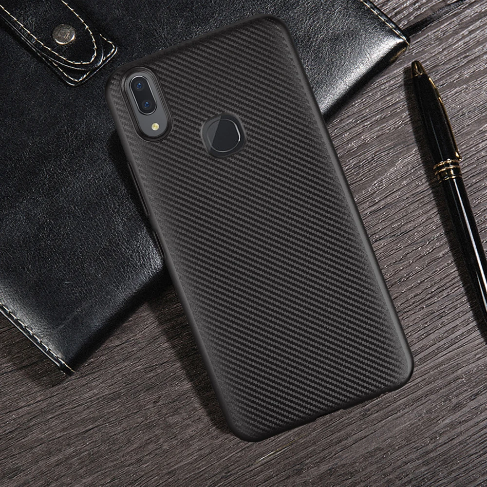 HATOLY для Fundas BBK Vivo V9 чехол VIVO Y85 Ультратонкий Мягкий ТПУ/углеродное волокно задняя