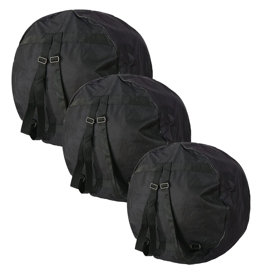 

Percussion Army Drum Bag with Double Shoulder Strap and Outside Pocket for 22 24 25 Inch Bass Drum for Storing Drum Accessories