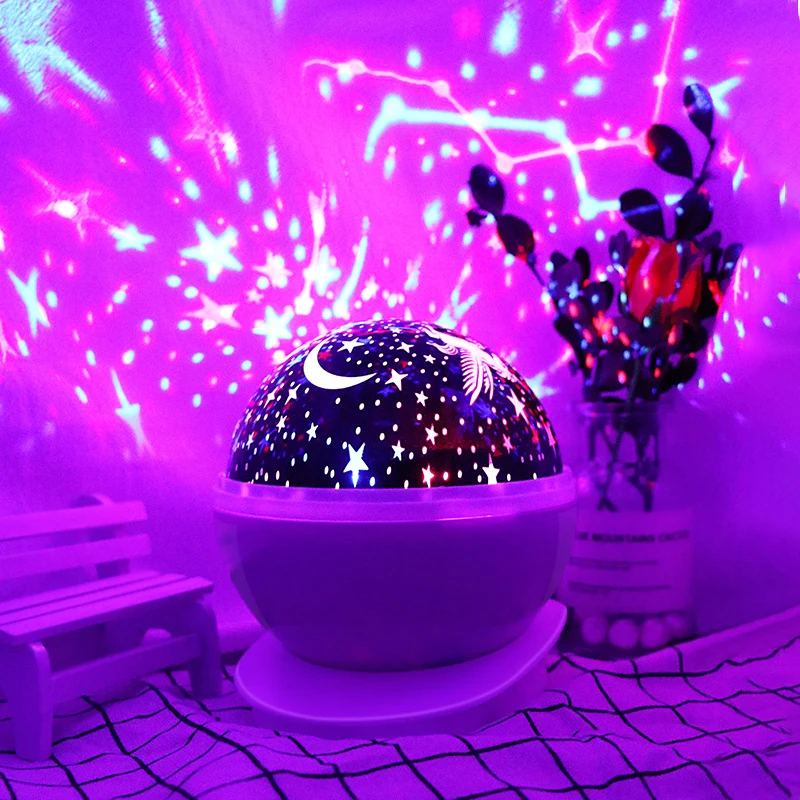 

Rotatable Night Light Lamp Projector Starry Romantic LED Projection Lamp TN99