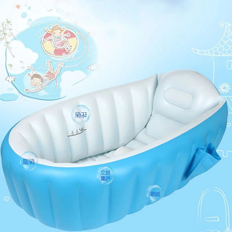 Portable bathtub 98X65X28cm inflatable bath tub Child tub cushion Foot