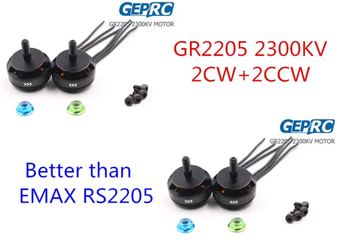 

4set/lot GEPRO GR2205 2300KV Brushless Motor for FPV Quad Racing 2 CW /2 CCW wholesale Dropship Better than EMAX RS2205