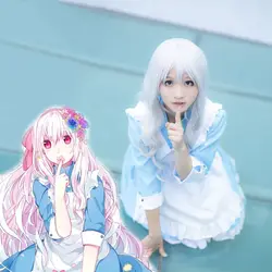 Kagerou Project косплей одежда Kozakura Mari Косплей Костюм Vocaloid mekaku городские актеры Kozakura Mari Maid платье отаку + фартук