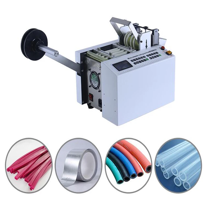 

DG-100B Automatic Computer Pipe Cutting Machine Heat Shrinkable Tube Teflon Silica Gel Wire Rope PVC Casing Cutting Wire Cutter