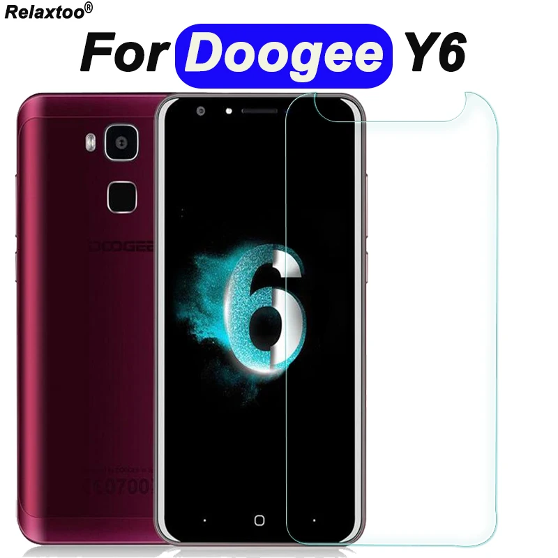 

For doogee y6 glass for doogee y6 protective glass screen protector 9h tempered glas protection 2.5d protect film protecting