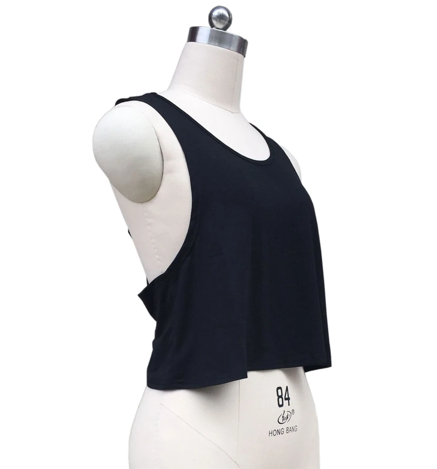 Gladiolus 2018 Tank Top Women Cross Hollow Out Backless Sexy Black Gray Crop Top Women T-Shirt Casual Ladies Loose Tanks Tops  (25)