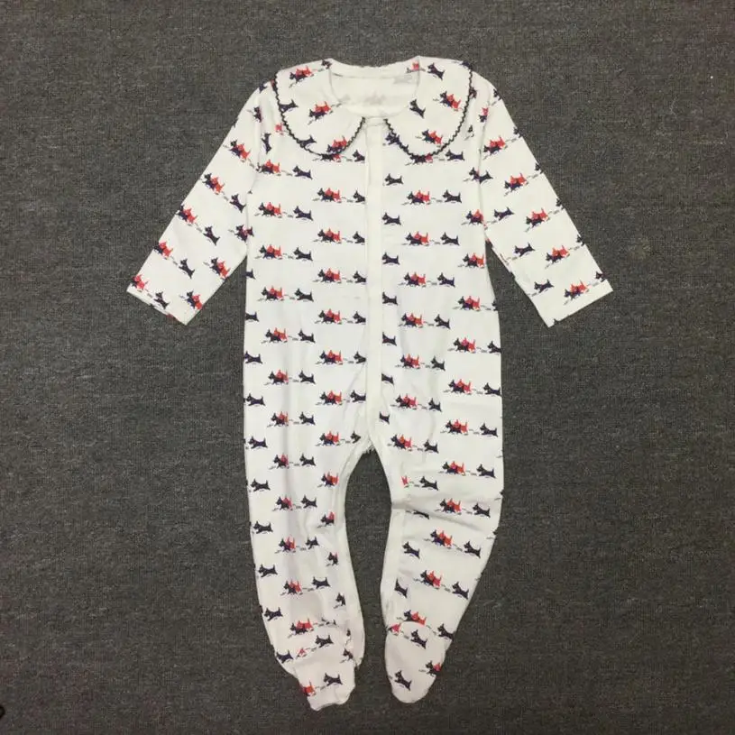 

Imported Newborn Baby Boys Girls One-piece Dogs Print Romper Jumpsuit Outfits Clothes high quality fashion Comfortable casual