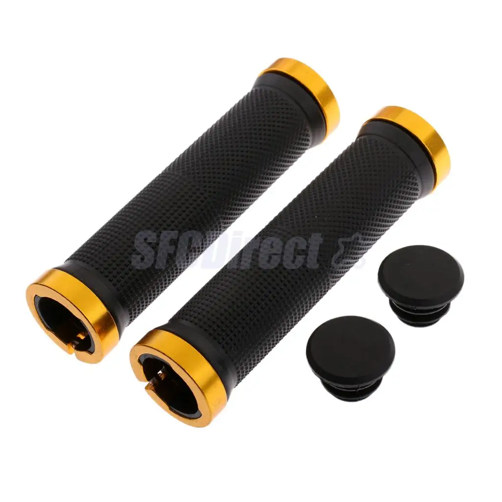1 Pair Handlebar Grips Bicycle MTB BMX Road Mountain Bike Handle Double Lock on Stainless Steel Bike Handlebar Hand Cover