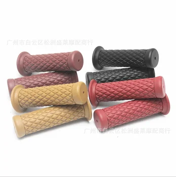 

by DHL/Fedex 50pairs Universal 7/8'' 22MM Vintage rubber Motorcycle handle grips coffee Motorbike handlebar grips Available
