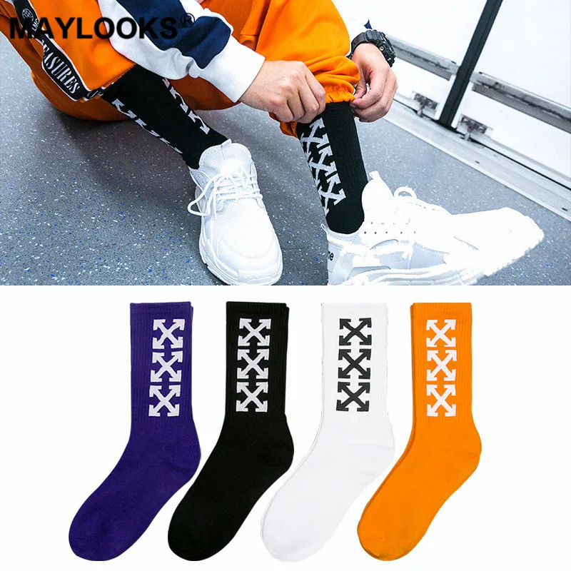 Maylooks/хлопковые мужские носки в стиле хип хоп для любителей уличного