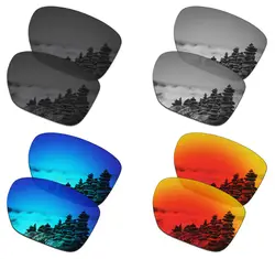 SmartVLT 4 пары поляризованных солнцезащитных очков Сменные линзы для солнцезащитных очков Оукли серебристого цвета XL-4 цвета