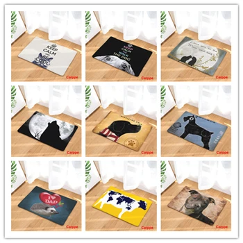 

Nordic INS style printed door mat Animal cartoon carpet plant mat bedroom door bed covered with blanket