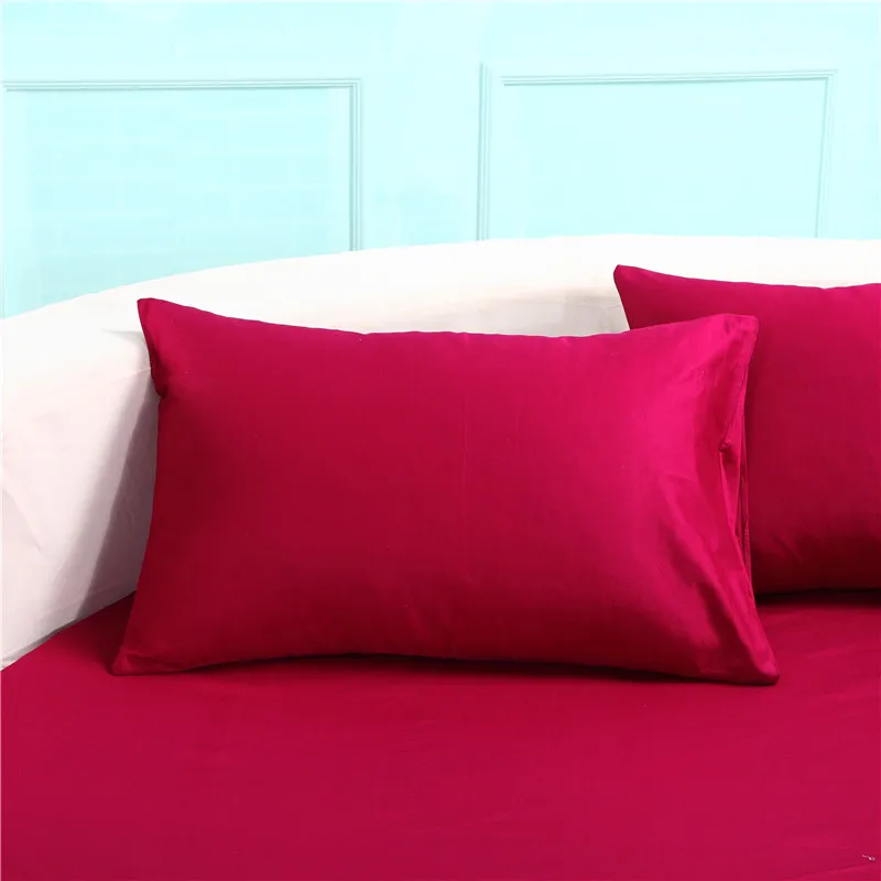 3 шт. хлопок круглая кровать матрас крышка набор однотонные розовые/синий/фиолетовый цвет круглый простыня набор с Эластичная лента наволочка