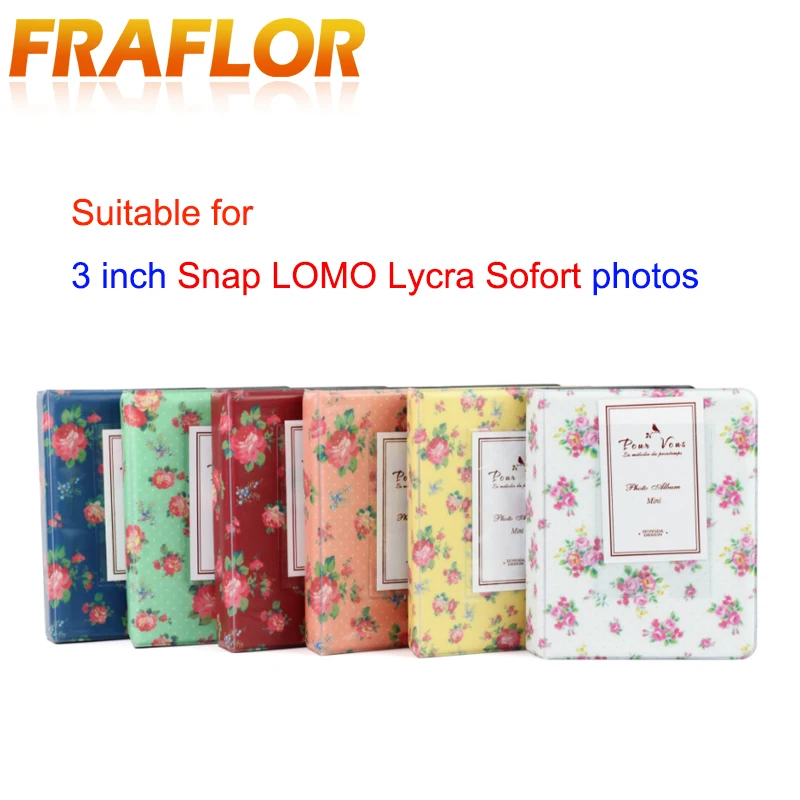 

Portable Mini 3 Inch Family Memory Baby Birthday Gift Graduation Photo Album Storage for Polaroid Snap LOMO Lycra Sofort Photos