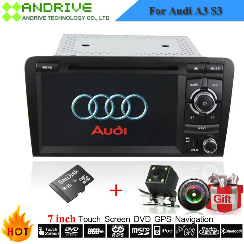 Два гама 7 дюймов машинный DVD проигрыватель для Audi/A3/S3 2003 2012 Canbus радио GPS Bluetooth