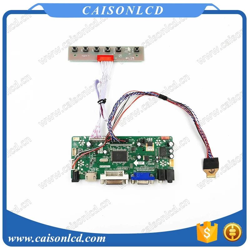NT68676 ЖК-контроллер Плата Поддержка HDMI DVI VGA Аудио для ЖК-панели 7 дюймов 1280x800с Светодиодная панель для водителя ЖК-панель Ремонт