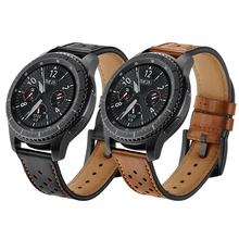 22 мм ремешок для samsung galaxy watch 46 мм S3 Frontier/классические часы huawei gt ремешок из натуральной кожи Смарт часы браслет
