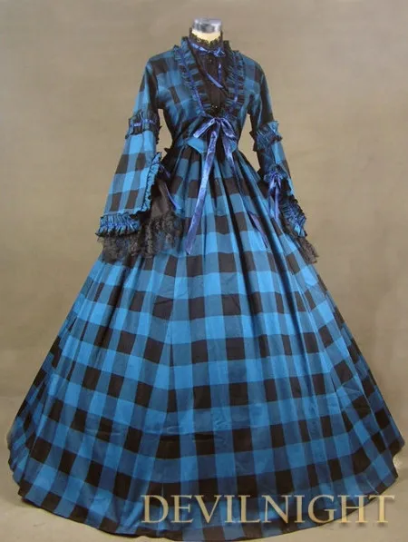 Классическое платье в клетку в стиле «Civil war»