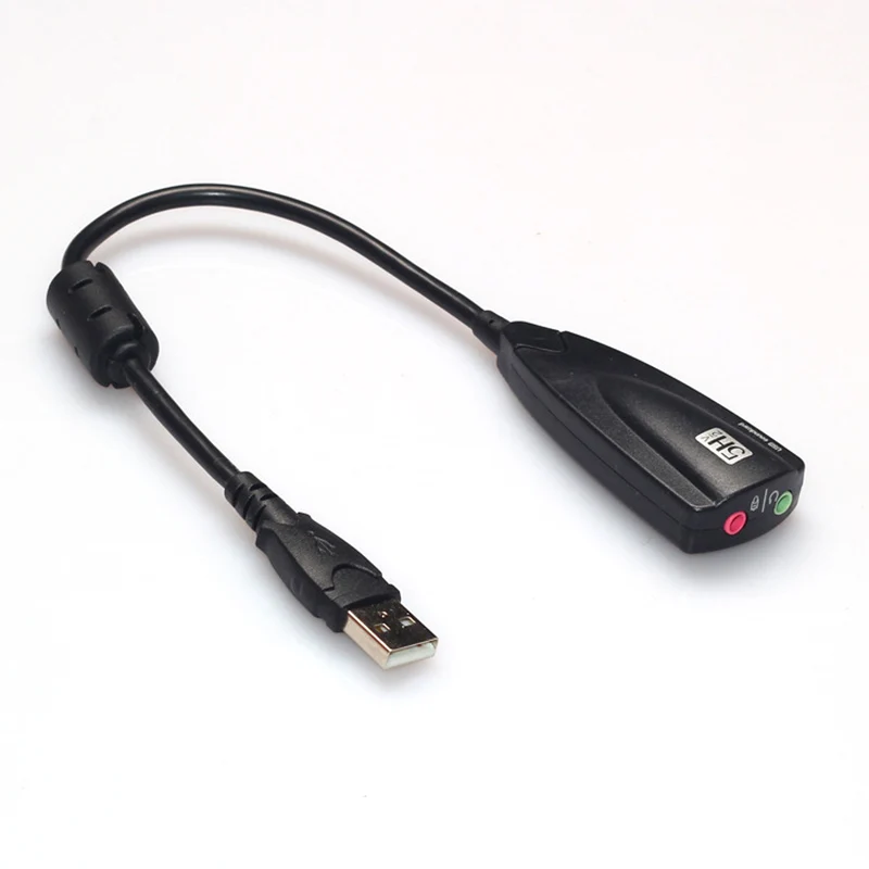 

5H V2 7.1 External USB Sound Card 5hv2 Audio Adapter USB To 3D CH Virtual Channel Sound Track for Laptop PC QJY99