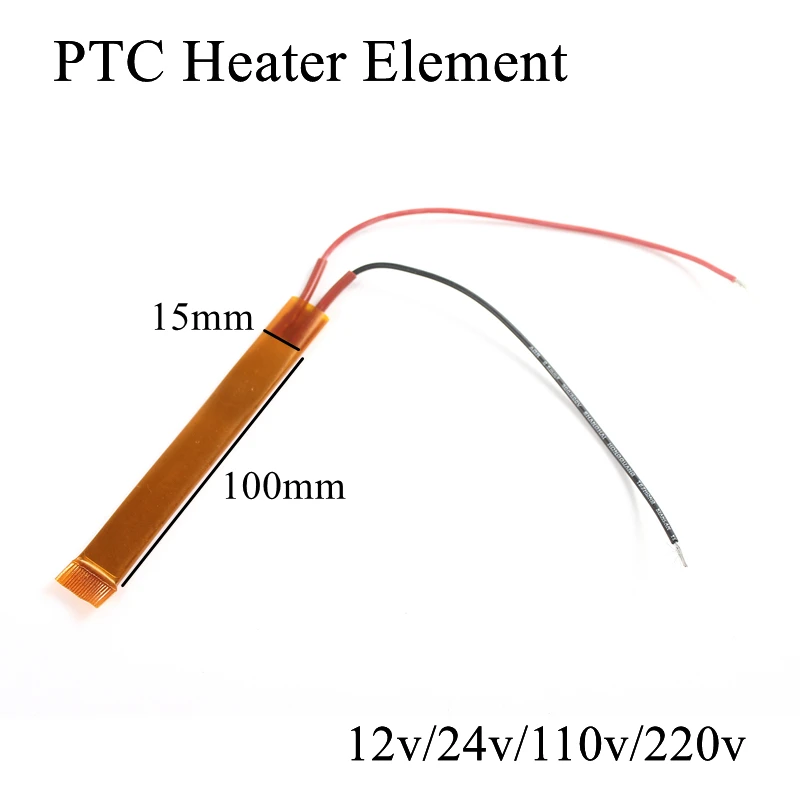 1 шт. 100x15 мм 220 в 230 градусов Цельсия PTC нагревательный элемент постоянный термостат изолированный термистор керамическая нагревательная