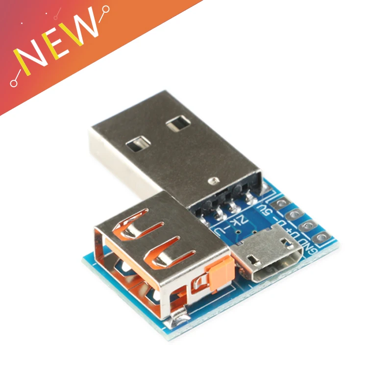

3 IN 1 Micro USB Female, USB Male, USB Female DIP Interchange Adapter Converter Connector Module Board Panel