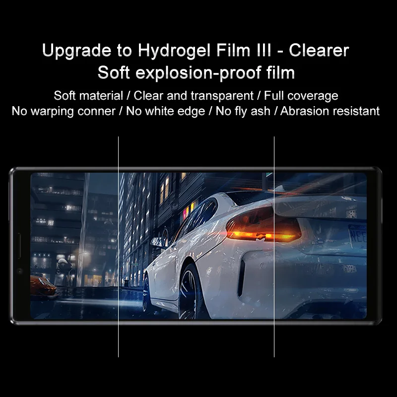 IMAK Hydrogel III 3 для Sony Xperia 1 защита задней панели 2 шт. полное покрытие Передняя или