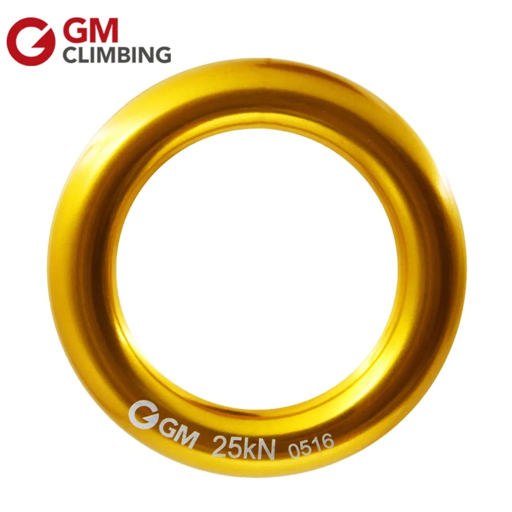 GM Climbing Ring 25kN Large Rappel Ring Aluminum Bail Outs Rappelling