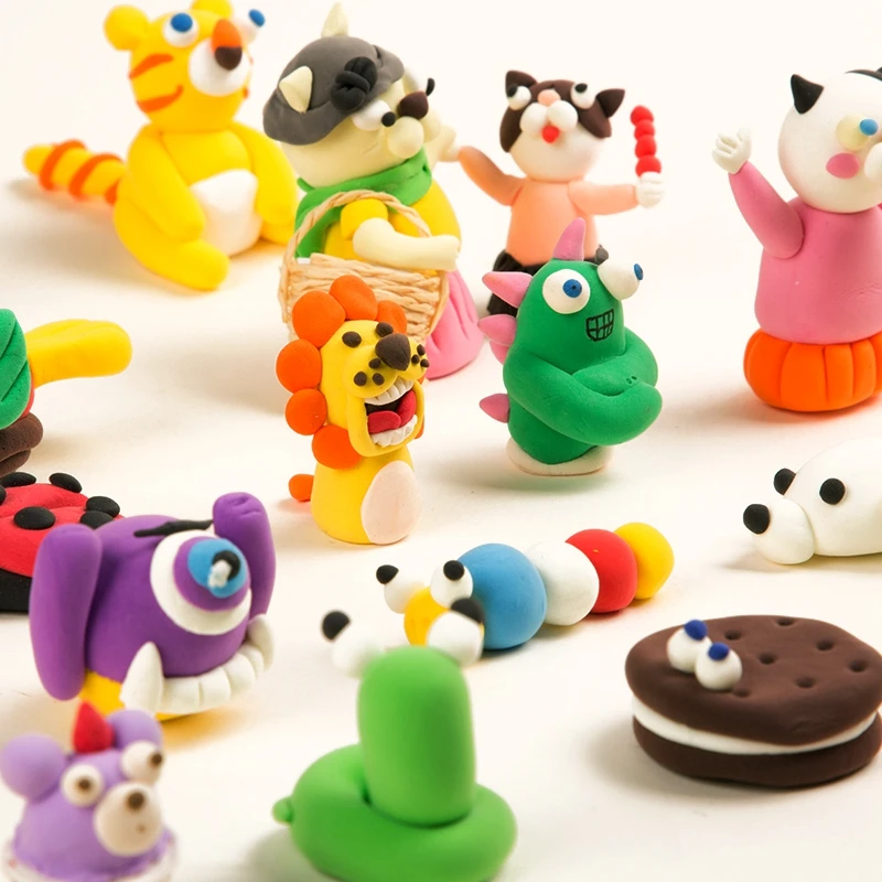 

Robud Ultra-light Clay Plasticine non-toxic Colorful Clay Handmade Mud 6 Pieces Not Sticky Good ductility Clay Toys for Children