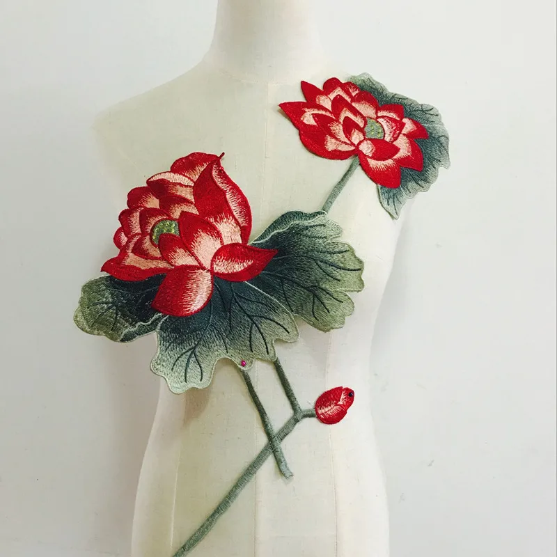 FFLACELL 3D Цветы вышитые патч наклейки для одежды куртка джинсы кружева аппликация DIY украшения для одежды ткань нашивки