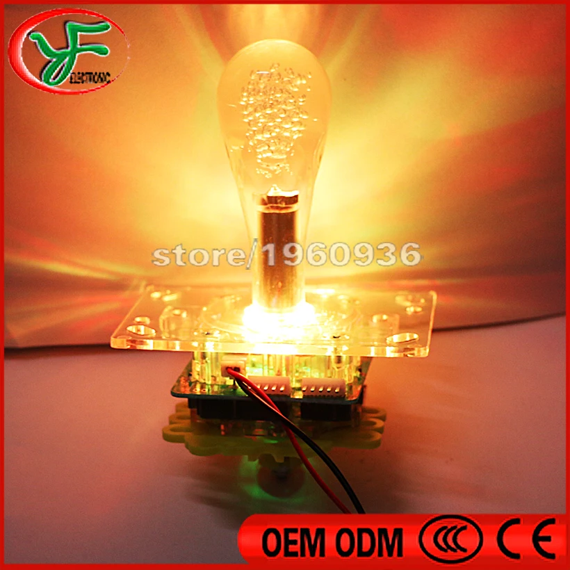 

10 pcs 12V LED colorful light flashing Illuminated joystick Joystick for Crane claws gift machine Arcade game accessories