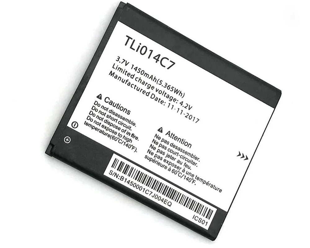 ISUNOO 5 шт./лот 1450 мАч TLi014C7 Аккумулятор для телефона Alcatel OneTouch Pixi First 4024D 4 0